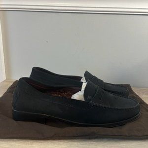Tod's Black Suede Loafers